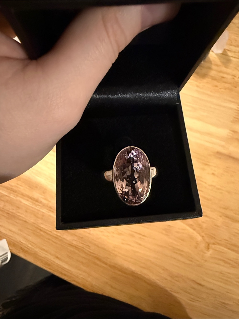 Large Oval Ametrine Crystal Ring - Women/Men Jewelry
